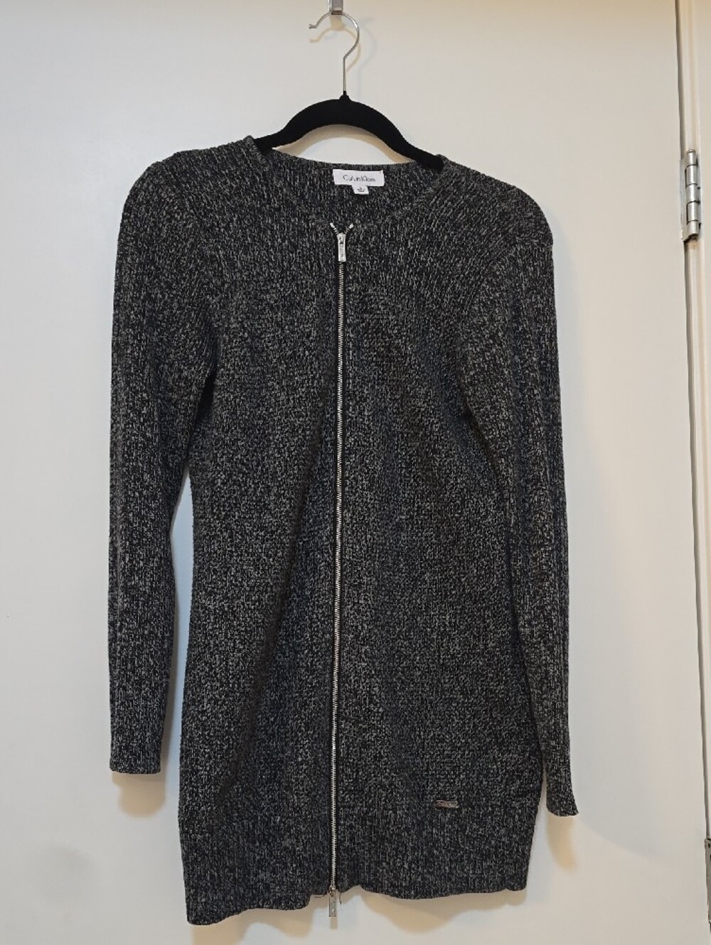 Calvin Klein Women’s Sweater Cardigan - Black/Gray